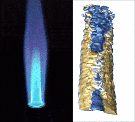 High-speed 3D flame imaging
