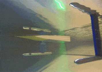 Horizontal torpedos-underwater cameras-light sheet optics