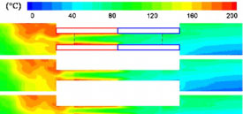 LIF thermometry in a thermoacoustic device